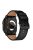 For Apple Watch 10 46mm / Ultra 2 / Ultra 49mm / 9 8 7 45mm / SE (2023) SE (2022) SE 6 5 4 44mm / 3 2 1 42mm Genuine Cow Leather Band - Black Connector+Black