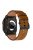 For Apple Watch 10 46mm / Ultra 2 / Ultra 49mm / 9 8 7 45mm / SE (2023) SE (2022) SE 6 5 4 44mm / 3 2 1 42mm Genuine Cow Leather Band - Black Connector+Red Brown