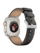 For Apple Watch 10 46mm / Ultra 2 / Ultra 49mm / 9 8 7 45mm / SE (2023) SE (2022) SE 6 5 4 44mm / 3 2 1 42mm Genuine Cow Leather Band - Brown