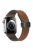 For Apple Watch 10 46mm / Ultra 2 / Ultra 49mm / 9 8 7 45mm / SE (2023) SE (2022) SE 6 5 4 44mm / 3 2 1 42mm Genuine Cow Leather Band - Brown