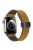 For Apple Watch 10 46mm / Ultra 2 / Ultra 49mm / 9 8 7 45mm / SE (2023) SE (2022) SE 6 5 4 44mm / 3 2 1 42mm Genuine Cow Leather Band - Crazy Horse / Light Brown