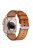 For Apple Watch 10 46mm / Ultra 2 / Ultra 49mm / 9 8 7 45mm / SE (2023) SE (2022) SE 6 5 4 44mm / 3 2 1 42mm Genuine Cow Leather Band - Titanium Connector+Brown