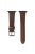 For Apple Watch 10 46mm / Ultra 2 / Ultra 49mm / 9 8 7 45mm / SE (2023) SE (2022) SE 6 5 4 44mm / 3 2 1 42mm Genuine Cow Leather Strap - Chestnut