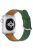 For Apple Watch 10 46mm / Ultra 2 / Ultra 49mm / 9 8 7 45mm / SE (2023) SE (2022) SE 6 5 4 44mm / 3 2 1 42mm Genuine Cow Leather Strap - Green