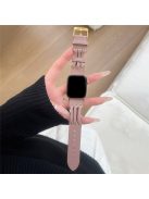 For Apple Watch 10 46mm / Ultra 2 / Ultra 49mm / 9 8 7 45mm / SE (2023) SE (2022) SE 6 5 4 44mm / 3 2 1 42mm Genuine Cow Leather Strap Bracelet - Pink