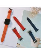 For Apple Watch 10 46mm / Ultra 2 / Ultra 49mm / 9 8 7 45mm / SE (2023) SE (2022) SE 6 5 4 44mm / 3 2 1 42mm Genuine Cow Leather Watch Band - Black