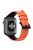 For Apple Watch 10 46mm / Ultra 2 / Ultra 49mm / 9 8 7 45mm / SE (2023) SE (2022) SE 6 5 4 44mm / 3 2 1 42mm Genuine Cow Leather Watch Band - Orange