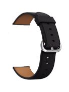 For Apple Watch 10 46mm / Ultra 2 / Ultra 49mm / 9 8 7 45mm / SE (2023) SE (2022) SE 6 5 4 44mm / 3 2 1 42mm Genuine Cow Leather Watch Strap - Black