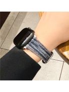 For Apple Watch 10 46mm / Ultra 2 / Ultra 49mm / 9 8 7 45mm / SE (2023) SE (2022) SE 6 5 4 44mm / 3 2 1 42mm Genuine Cow Leather Watch Strap - Denim Blue