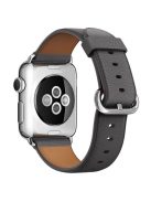 For Apple Watch 10 46mm / Ultra 2 / Ultra 49mm / 9 8 7 45mm / SE (2023) SE (2022) SE 6 5 4 44mm / 3 2 1 42mm Genuine Cow Leather Watch Strap - Grey