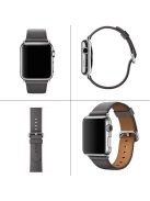 For Apple Watch 10 46mm / Ultra 2 / Ultra 49mm / 9 8 7 45mm / SE (2023) SE (2022) SE 6 5 4 44mm / 3 2 1 42mm Genuine Cow Leather Watch Strap - Grey