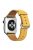 For Apple Watch 10 46mm / Ultra 2 / Ultra 49mm / 9 8 7 45mm / SE (2023) SE (2022) SE 6 5 4 44mm / 3 2 1 42mm Genuine Cow Leather Watch Strap - Yellow