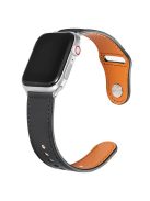 For Apple Watch 10 46mm / Ultra 2 / Ultra 49mm / 9 8 7 45mm / SE (2023) SE (2022) SE 6 5 4 44mm / 3 2 1 42mm Genuine Cow Leather Watchband - Black