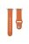 For Apple Watch 10 46mm / Ultra 2 / Ultra 49mm / 9 8 7 45mm / SE (2023) SE (2022) SE 6 5 4 44mm / 3 2 1 42mm Genuine Cow Leather Watchband - Orange