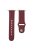 For Apple Watch 10 46mm / Ultra 2 / Ultra 49mm / 9 8 7 45mm / SE (2023) SE (2022) SE 6 5 4 44mm / 3 2 1 42mm Genuine Cow Leather Watchband - Wine Red