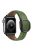 For Apple Watch 10 46mm / Ultra 2 / Ultra 49mm / 9 8 7 45mm / SE (2023) SE (2022) SE 6 5 4 44mm / 3 2 1 42mm Genuine Cow Leather Wrist Band - Army Green