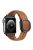 For Apple Watch 10 46mm / Ultra 2 / Ultra 49mm / 9 8 7 45mm / SE (2023) SE (2022) SE 6 5 4 44mm / 3 2 1 42mm Genuine Cow Leather Wrist Band - Brown