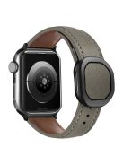 For Apple Watch 10 46mm / Ultra 2 / Ultra 49mm / 9 8 7 45mm / SE (2023) SE (2022) SE 6 5 4 44mm / 3 2 1 42mm Genuine Cow Leather Wrist Band - Dark Brown