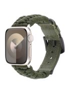 For Apple Watch 10 46mm / Ultra 2 / Ultra 49mm / 9 8 7 45mm / SE (2023) SE (2022) SE 6 5 4 44mm / 3 2 1 42mm Genuine Cow Watch Band  - Army Green