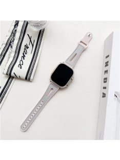   For Apple Watch 10 46mm / Ultra 2 / Ultra 49mm / 9 8 7 45mm / SE (2023) SE (2022) SE 6 5 4 44mm / 3 2 1 42mm Glitter Watch Strap - Light Grey