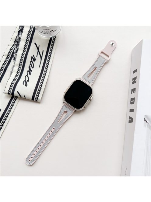 For Apple Watch 10 46mm / Ultra 2 / Ultra 49mm / 9 8 7 45mm / SE (2023) SE (2022) SE 6 5 4 44mm / 3 2 1 42mm Glitter Watch Strap - Light Grey