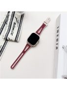 For Apple Watch 10 46mm / Ultra 2 / Ultra 49mm / 9 8 7 45mm / SE (2023) SE (2022) SE 6 5 4 44mm / 3 2 1 42mm Glitter Watch Strap - Wine Red