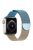 For Apple Watch 10 46mm / Ultra 2 / Ultra 49mm / 9 8 7 45mm / SE (2023) SE (2022) SE 6 5 4 44mm / 3 2 1 42mm Gradient Milanese Strap - Blue+Rose Gold