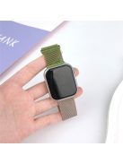 For Apple Watch 10 46mm / Ultra 2 / Ultra 49mm / 9 8 7 45mm / SE (2023) SE (2022) SE 6 5 4 44mm / 3 2 1 42mm Gradient Milanese Strap - Green+Rose Gold