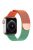 For Apple Watch 10 46mm / Ultra 2 / Ultra 49mm / 9 8 7 45mm / SE (2023) SE (2022) SE 6 5 4 44mm / 3 2 1 42mm Gradient Milanese Strap - Orange+Green