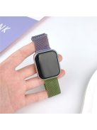 For Apple Watch 10 46mm / Ultra 2 / Ultra 49mm / 9 8 7 45mm / SE (2023) SE (2022) SE 6 5 4 44mm / 3 2 1 42mm Gradient Milanese Strap - Purple+Green