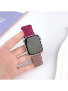 For Apple Watch 10 46mm / Ultra 2 / Ultra 49mm / 9 8 7 45mm / SE (2023) SE (2022) SE 6 5 4 44mm / 3 2 1 42mm Gradient Milanese Strap - Purple+Rose Pink