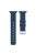 For Apple Watch 10 46mm / Ultra 2 / Ultra 49mm / 9 8 7 45mm / SE (2023) SE (2022) SE 6 5 4 44mm / 3 2 1 42mm Grid Silicone Strap - Dark Blue