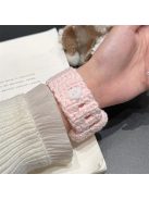 For Apple Watch 10 46mm / Ultra 2 / Ultra 49mm / 9 8 7 45mm / SE (2023) SE (2022) SE 6 5 4 44mm / 3 2 1 42mm Knitting Bracelet Strap - Pink