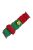 For Apple Watch 10 46mm / Ultra 2 / Ultra 49mm / 9 8 7 45mm / SE (2023) SE (2022) SE 6 5 4 44mm / 3 2 1 42mm Knitting Bracelet Strap - Red+Green