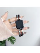 For Apple Watch 10 46mm / Ultra 2 / Ultra 49mm / 9 8 7 45mm / SE (2023) SE (2022) SE 6 5 4 44mm / 3 2 1 42mm Leather Strap - Black