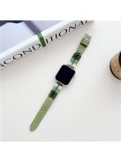 For Apple Watch 10 46mm / Ultra 2 / Ultra 49mm / 9 8 7 45mm / SE (2023) SE (2022) SE 6 5 4 44mm / 3 2 1 42mm Leather Strap - Green