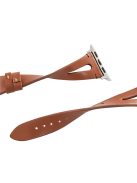 For Apple Watch 10 46mm / Ultra 2 / Ultra 49mm / 9 8 7 45mm / SE (2023) SE (2022) SE 6 5 4 44mm / 3 2 1 42mm Leather Watch Straps - Brown