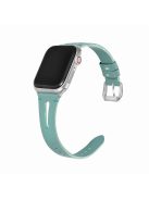 For Apple Watch 10 46mm / Ultra 2 / Ultra 49mm / 9 8 7 45mm / SE (2023) SE (2022) SE 6 5 4 44mm / 3 2 1 42mm Leather Watch Straps - Green