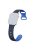 For Apple Watch 10 46mm / Ultra 2 / Ultra 49mm / 9 8 7 45mm / SE (2023) SE (2022) SE 6 5 4 44mm / 3 2 1 42mm Leopard Silicone Strap - Black+Blue