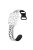 For Apple Watch 10 46mm / Ultra 2 / Ultra 49mm / 9 8 7 45mm / SE (2023) SE (2022) SE 6 5 4 44mm / 3 2 1 42mm Leopard Silicone Strap - White+Black