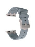 For Apple Watch 10 46mm / Ultra 2 / Ultra 49mm / 9 8 7 45mm / SE (2023) SE (2022) SE 6 5 4 44mm / 3 2 1 42mm Liquid Silicone Band - Titanium Grey