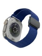 For Apple Watch 10 46mm / Ultra 2 / Ultra 49mm / 9 8 7 45mm / SE (2023) SE (2022) SE 6 5 4 44mm / 3 2 1 42mm Liquid Silicone Strap - Midnight Blue