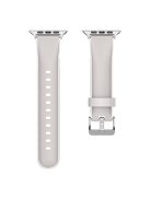 For Apple Watch 10 46mm / Ultra 2 / Ultra 49mm / 9 8 7 45mm / SE (2023) SE (2022) SE 6 5 4 44mm / 3 2 1 42mm Liquid Silicone Watchband - Grey