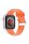 For Apple Watch 10 46mm / Ultra 2 / Ultra 49mm / 9 8 7 45mm / SE (2023) SE (2022) SE 6 5 4 44mm / 3 2 1 42mm Liquid Silicone Watchband - Orange