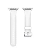 For Apple Watch 10 46mm / Ultra 2 / Ultra 49mm / 9 8 7 45mm / SE (2023) SE (2022) SE 6 5 4 44mm / 3 2 1 42mm Liquid Silicone Watchband - White