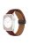 For Apple Watch 10 46mm / Ultra 2 / Ultra 49mm / 9 8 7 45mm / SE (2023) SE (2022) SE 6 5 4 44mm / 3 2 1 42mm Litchi Texture Leather Strap - Dark Brown