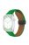 For Apple Watch 10 46mm / Ultra 2 / Ultra 49mm / 9 8 7 45mm / SE (2023) SE (2022) SE 6 5 4 44mm / 3 2 1 42mm Litchi Texture Leather Strap - Green