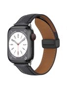 For Apple Watch 10 46mm / Ultra 2 / Ultra 49mm / 9 8 7 45mm / SE (2023) SE (2022) SE 6 5 4 44mm / 3 2 1 42mm Litchi Texture Leather Strap - Grey