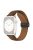 For Apple Watch 10 46mm / Ultra 2 / Ultra 49mm / 9 8 7 45mm / SE (2023) SE (2022) SE 6 5 4 44mm / 3 2 1 42mm Litchi Texture Leather Strap - Grey Brown