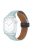 For Apple Watch 10 46mm / Ultra 2 / Ultra 49mm / 9 8 7 45mm / SE (2023) SE (2022) SE 6 5 4 44mm / 3 2 1 42mm Litchi Texture Leather Strap - Light Blue